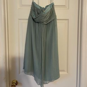 J. Crew Dusty Sage Chiffon Bridesmaid Dress Size 4